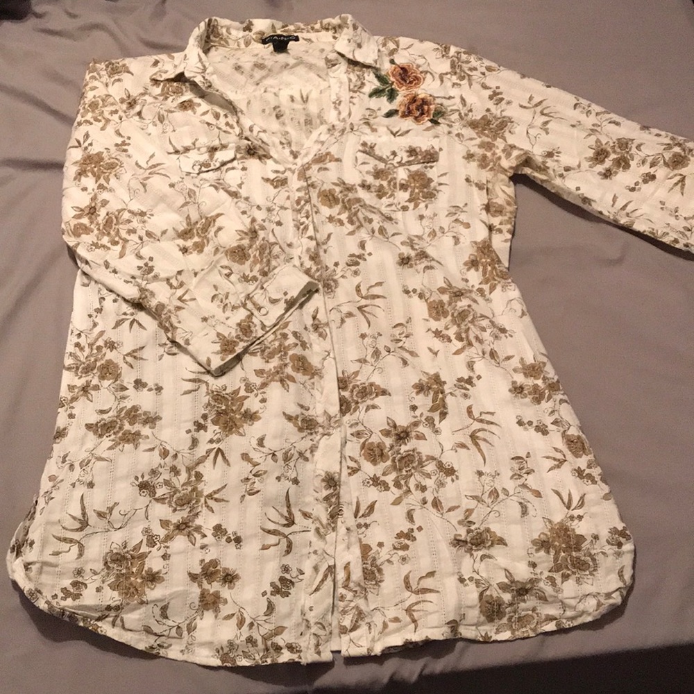 FANG 3/4 sleeve tunic shirt